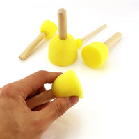 wfplus 40pcs 5 tamaños, redondo, juego de cepillo para polvo de esponja de espuma de pintura niños herramientas de pintura esponja Stippler Set para pintar manualidades y bricolaje - Arteztik
