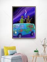 Kit de pintura de diamante para adultos, 5D para niños, caligrafía y pintura de diamantes completos, manualidades, obras de arte, lienzo, utilizado para el hogar, decoración de pared de oficina, (niños y perros, coches), tamaño de 12.0 x 16.0 in. - Arteztik
