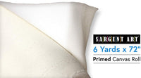 Sargent Art 90-1001 - Rollo de lona de algodón de 72.0 in de ancho, 19.7 ft - Arteztik
