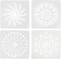 35 pcs Mandala Dotting Tools Set Painting Tool Kits with Mandala Stencil Ball Stylus Brushes Paint Tray Blue Zipper Waterproof Storage Bag for Painting Rocks Drawing and Drafting - Arteztik
