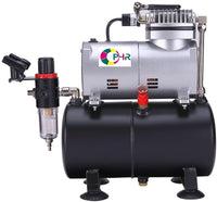 Ophir 3-airbrushes Dual Action & Single Action 110 V Air Brush Kit de compresor con tanque para tarta Hobby tatuaje - Arteztik
