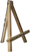 Cettkowns - Trípode de madera de pino natural, portátil, de 9.1 in de alto, para pintar fotos, trípode, soporte para artista, caballete de marco en A - Arteztik
