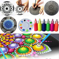 Juego de 35 herramientas de pintura con diseño de mandala, incluye plantillas, plantillas, mandala, plantilla, lápiz capacitivo para pintar rocas, mandella, arte y dibujo. - Arteztik
