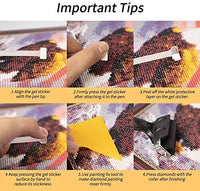 SIBOTER 61 piezas 5D diamantes accesorios de pintura, incluye bolígrafo de pintura de diamante, caja de almacenamiento de pintura de diamante y rodillo de pintura de diamante, accesorios de arte de diamante y herramientas para adultos principiantes - Arteztik
