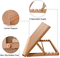 Pizarra de dibujo para artistas, tamaño A3, madera de haya, caballete de escritorio ajustable de 4 posiciones, caballete de escritorio para pintar, apto para niños, principiantes y artistas profesionales - Arteztik
