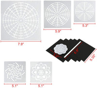 Herramientas de punteado para mandala pintura rocas pintura punteado plantilla Kit 34 piezas - Arteztik
