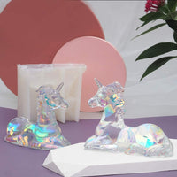 Molde de resina con forma de unicornio en 3D, molde de resina epoxi de silicona para manualidades de resina hechas a mano, para hacer velas de jabón, yeso, decoración del hogar o escritorio - Arteztik
