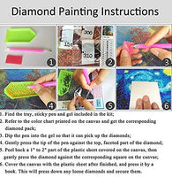 Bemaystar - Kit de pintura de diamante 5D por número, diamante redondo completo, cruz de cristal, bordado, decoración para pared familiar, girasoles y mariposas, 11.8 x 15.7 in - Arteztik
