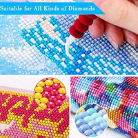 Bolígrafo de punta de perforación con punta de diamante para pintura con diamantes de imitación, kit de accesorios, regalo ideal para adultos (4 bolígrafos con 4 empuñaduras suaves) - Arteztik

