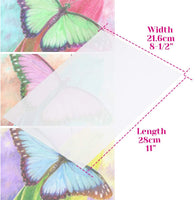 Papel de vitela Cridoz, 50 hojas de papel transparente de 8.3 in x 11.0 in, transparente translúcido para imprimir bocetos trazado dibujo animación - Arteztik
