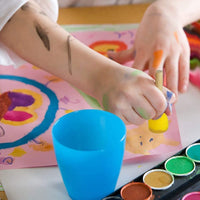 WAFJAMF - Juego de 40 brochas de esponjas redondas de varios tamaños, herramientas de pintura para niños - Arteztik
