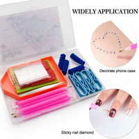 Inifus - Juego de 50 accesorios de pintura con diamantes 5D para bricolaje, con bandeja de plástico y pegamento, se aplica a taladros completos y pintura con diamantes 5D - Arteztik
