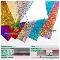 Paquete de hojas de vinilo adhesivas, 12.0 x 12.0 in, ultra mate, paquete de vinilo autoadhesivo permanente en 6 colores para Cricut y Cameo (con 1 papel de transferencia) - Arteztik

