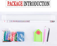 Kit de pintura de diamante 5D para adultos y niños, redondo, taladro completo, suministros de lienzo para decoración de pared del hogar, noche estrellada (20 x 16 pulgadas) - Arteztik
