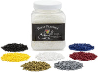 Polly Plastics - Cuentas de plástico moldeables (10 oz) y kit de pellets de color | Azul, Negro, Blanco, Rojo, Amarillo, Oro, Plata | Hacer modelos 3D, herramientas, reparación del hogar y piezas de cosplay - Arteztik
