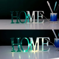 Moldes de resina para casas, letras de casa, Phetree DIY resina silicona arte romántico moldes hogar con una cadena de hadas luz romántica resina sueño, regalos ideales día de San Valentín - Arteztik
