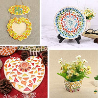 E-Home Shop - Azulejos de mosaico de cristal para mosaico (2.2 lbs, forma irregular, 35.27 oz) - Arteztik
