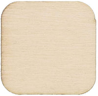 Bright Creations - Lote de 200 recortes cuadrados de madera sin terminar para manualidades (1.0 x 1.0 in) - Arteztik
