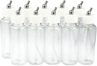 10 x aerógrafo 80 cc plástico tarros de botellas tapas para doble acción aerógrafo sifón alimentación cepillo de aire - Arteztik
