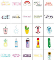 Vsco Pegatinas para botella de agua Hydro Flask 50 paquetes, lindo vinilo estético impermeable pegatinas para adolescentes niñas perfecto para botella de agua portátil teléfono viaje - Arteztik
