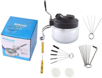 Kit de limpieza de aerógrafo con soporte para botellas y boquilla de aguja - Arteztik
