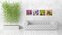 Juego de 4 kits de pintura de diamante 5D para adultos, niños, florero, pintura de diamante grande por números, 16.0 x 16.0 in - Arteztik

