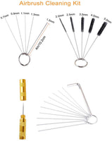 Kit de limpieza de aerógrafo con soporte para botellas y boquilla de aguja - Arteztik
