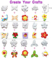 Crafts for Kids Edades 4 – 8 Gardon Juego de pintura para niñas niños – 15 piezas Kids Crafts Flor mariposa Figuras Set de pintura para niños cumpleaños fiesta de Navidad - Arteztik
