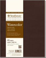 Strathmore 483-7 Diario de acuarela de cubierta blanda, 7.75" x 9.75", blanco, 24 hojas - Arteztik
