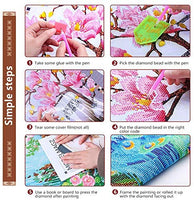 Kit de pintura de diamante para bricolaje, con diamantes de imitación de pavo real redondos, 11.8 x 11.8 in - Arteztik
