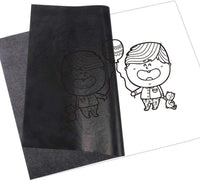 200 hojas de papel de carbono de grafito de papel negro de transferencia de carbono (8.5 x 11.5 pulgadas) de papel de calco con 5 piezas de lápiz de relieve, herramientas de punteado para papel de madera, lienzo de artesanía - Arteztik
