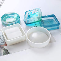 HEALLILY Moldes de resina epoxi para bolígrafos y ceniceros moldes de silicona para hacer herramientas de resina colgante de manualidades 4 piezas - Arteztik
