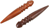 2 piezas de madera de sándalo para artesanía con bordes de chaflán, pulidora de bordes de madera maciza, cortador de madera de cuero, herramienta de bordes para herramientas de cuero (rojo, negro) - Arteztik
