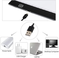 A4 Ultra-Thin Portable LED Light Box Trace Adjustable Light Pad USB Powered with Felt Bag and Clips for Artists Drawing 5D DIY Diamond Painting Craft Weeding Sketching and Animation Design - Arteztik
