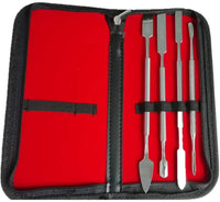 QITOO 4pcs Stainless Steel Wax Clay Sculpting kit Carving Tools Spatula Chisel Halloween Model Make Home DIY Tools - Arteztik
