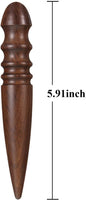 2 piezas de madera de sándalo para artesanía con bordes de chaflán, pulidora de bordes de madera maciza, cortador de madera de cuero, herramienta de bordes para herramientas de cuero (rojo, negro) - Arteztik
