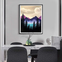 ACANDYL Pintura por número Montañas DIY Pintura acrílica por número Kit para niños, adultos, estudiantes, principiantes, pintura en lienzo, por números, pintura artística para decoración de montañas, 16.0 x 20.0 in - Arteztik
