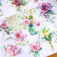 Ramo de flores de acuarela DIY planificador pegatinas calcomanías, suministros decorativos para adornos, arte adhesivo regalo para diario, diario, cuaderno, cartas, calendario, tarjeta y sobre. - Arteztik
