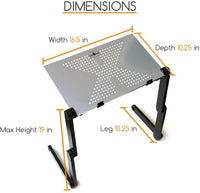 MyDeal Products QuickLIFT caballete de arte portátil ajustable para dibujar y pintar en mesa/cama/sofá/suelo. Uso con libro de bocetos, lienzo y otros medios. - Arteztik
