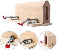 LianLe mesa Leathercraft cosido costuras a mano abrazadera de cordón de piel Pony caballo de madera DIY computadora mesa de manualidades de costura de herramientas - Arteztik
