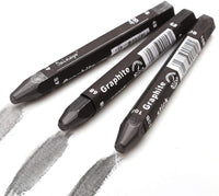 Set de palillos de grafito – solubles en agua – 4B 6B 10B, suministros de dibujo artístico para lápices de dibujo y sombreado, bocetos de artista – 3 piezas - Arteztik
