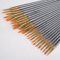 Conda - Juego de 50 pinceles de pintura multiusos para acrílico, aceite, acuarelas - Arteztik

