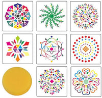 Juego de 35 herramientas para puntear mandalas para pintura de roca, lilana, mandala, juego de plantillas de puntos, incluye herramientas de punteo con bolsa de almacenamiento. - Arteztik
