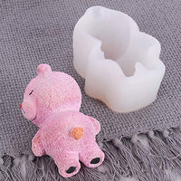 Molde de jabón de silicona para arte de oso durmiente, moldes de jabón hechos a mano DIY - Arteztik
