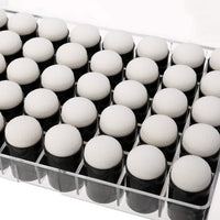 40 piezas de esponja de dedo con caja de almacenamiento para pintar tiza de tinta para hacer tarjetas de dibujo - Arteztik
