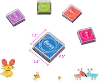 Almohadillas de tinta para sellos, Segaty 20 colores para manualidades, almohadillas de tinta para sellos de goma, para manualidades, manualidades, 40 unidades - Arteztik
