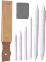 Onwon - Sacapuntas de papel para mezclar tocones y tortilliones, con borrador amasado para herramientas de dibujo de bocetos - Arteztik
