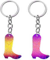 Nifocc - Molde de silicona con forma de bota de vaquero, talones altos, llavero, amuletos de resina epoxi moldes de fundición con agujero para manualidades – 2 piezas - Arteztik
