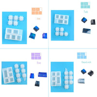 Szecl - Moldes de silicona para teclados de juegos de teclados mecánicos de bricolaje, con 6 teclas de silicona y extractor de llaves - Arteztik
