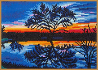 Kit de pintura de diamante 5D con perforación completa, pintura de bordado con diamantes de imitación para paisaje, arte para decoración de pared del hogar, 12 x 16 pulgadas (paisaje 3) - Arteztik
